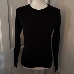 Terramar Black Performance Long Sleeve Crewneck